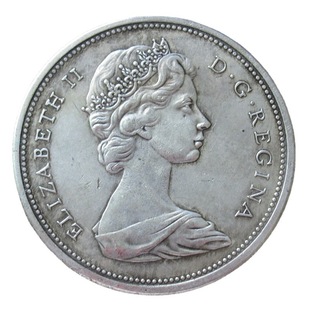 Factory direct sales Canadian silver dollar 1965 1966 foreign copy silver-plated commemorative coins