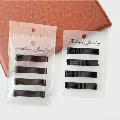 Korean style simple one-word clip black hair clip hair style invisible U-shaped hair clip broken hair side bangs clip hair accessories