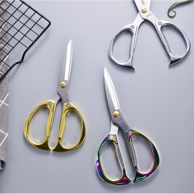 Tijeras para el hogar Tijeras de acero inoxidable para cortar la cinta Tijeras fuertes para bodas