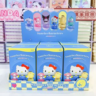 New Sanrio Family Seal Blind Box Trendy Toy Figure DIY Handbook Material Seal Cute Cartoon Toy Seal