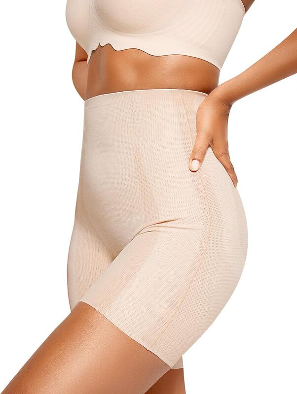 Vertvie Tummy Control Shapewear Shorts Women's Butt Lifting Shapewear Shorts High Waist Seamless Waistband