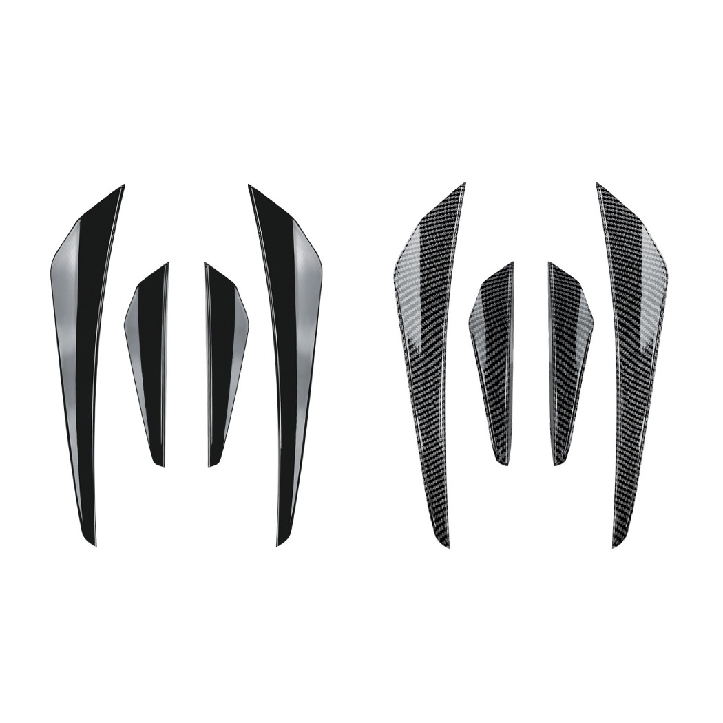 Canards Delanteros de Parachoques para Volkswagen Golf 8 MK8 Standard GTI R-Line, ABS Autoadhesivo