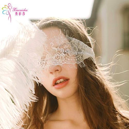 Sexy lace mask, sexy lingerie accessories, half-face veil, abstinent female eye mask, photo-taking, emotional hollow mask