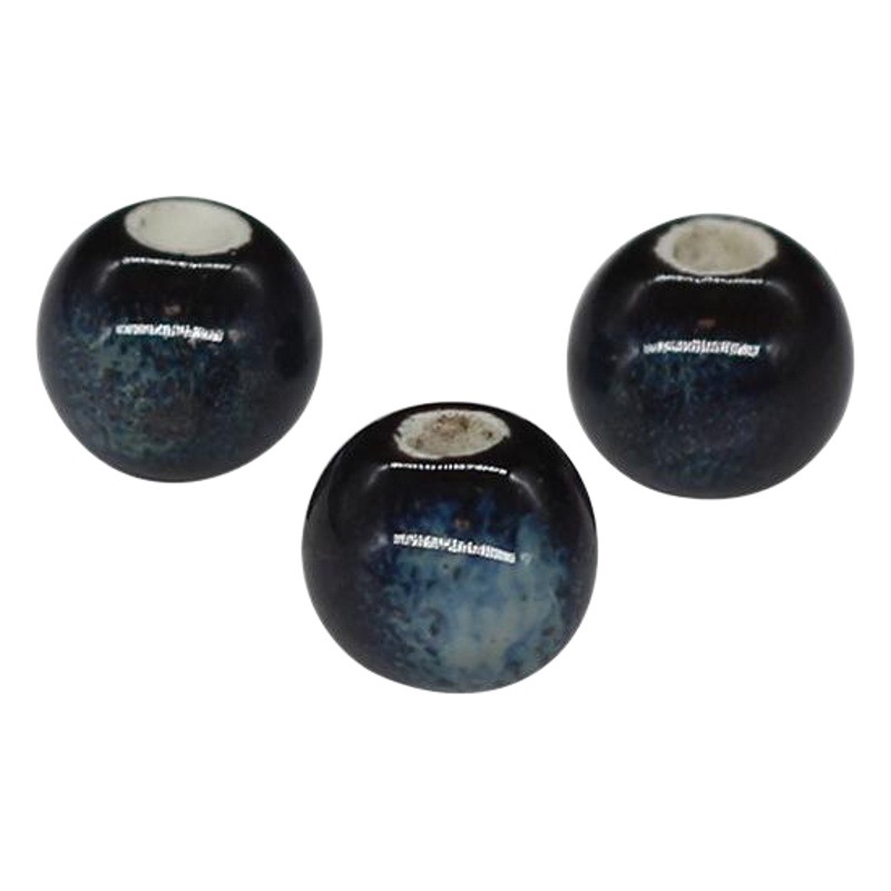 8mm flor esmalte leopardo cerámica suelta pulsera collar material tejido DIY accesorios de la joyería colgante hecho a mano