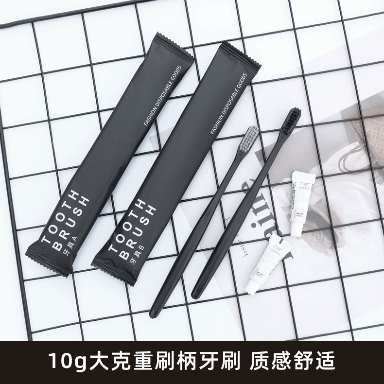 Disposable soft toothbrush for hotel, set, toothpaste, brush, soap, shampoo, slippers