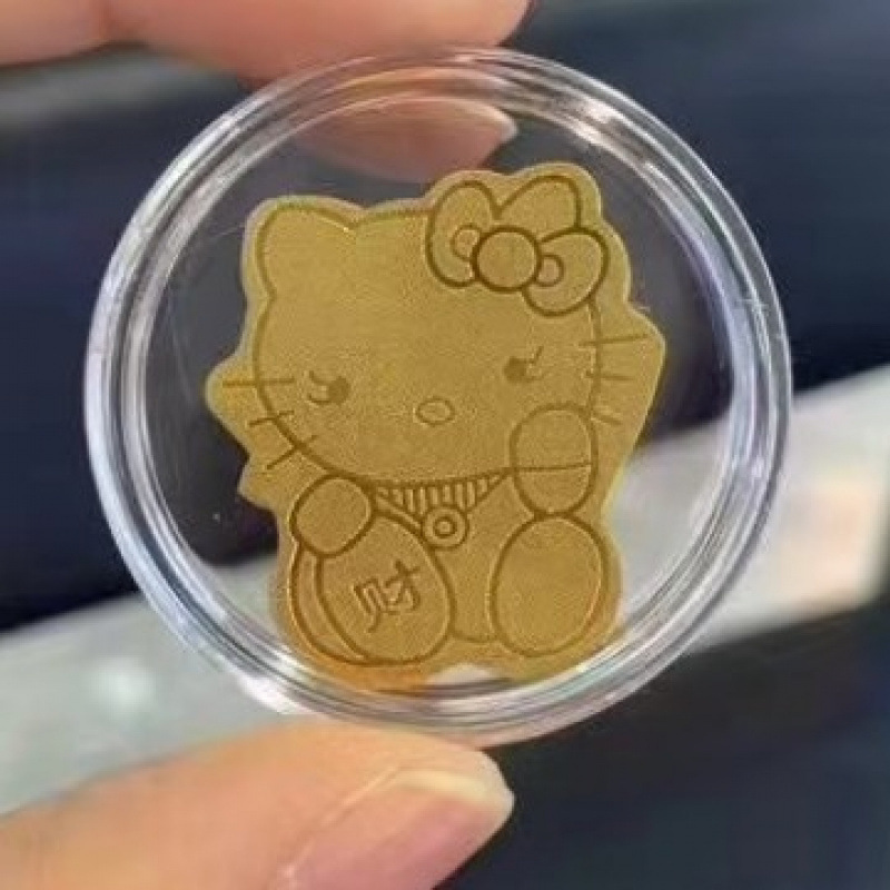 純金 999 携帯電話ステッカー ゴールド 2mg プリンセス、お金持ちになってください、お金の宝庫、お金の神、クリエイティブなステッカー ギフト|undefined