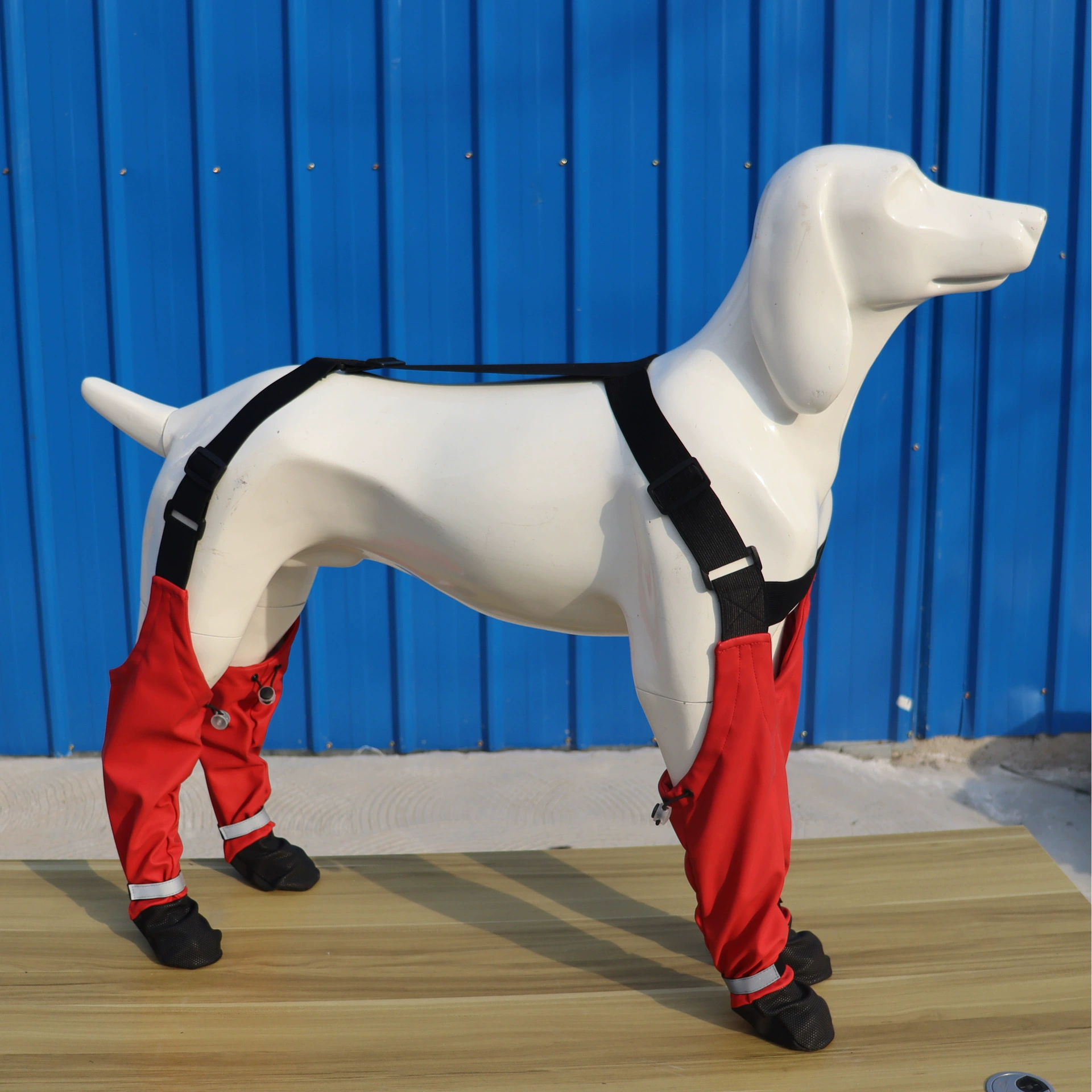 Трансграничные товары для домашних животных новые анти-грязные шнурки для собак Светоотражающие полоски выходят на собачьи сапоги