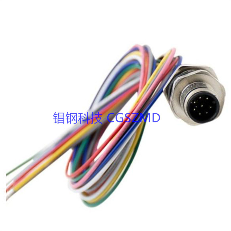 M12 Cable Connector, 5m Plug 3 Poles   M12 ����������5����