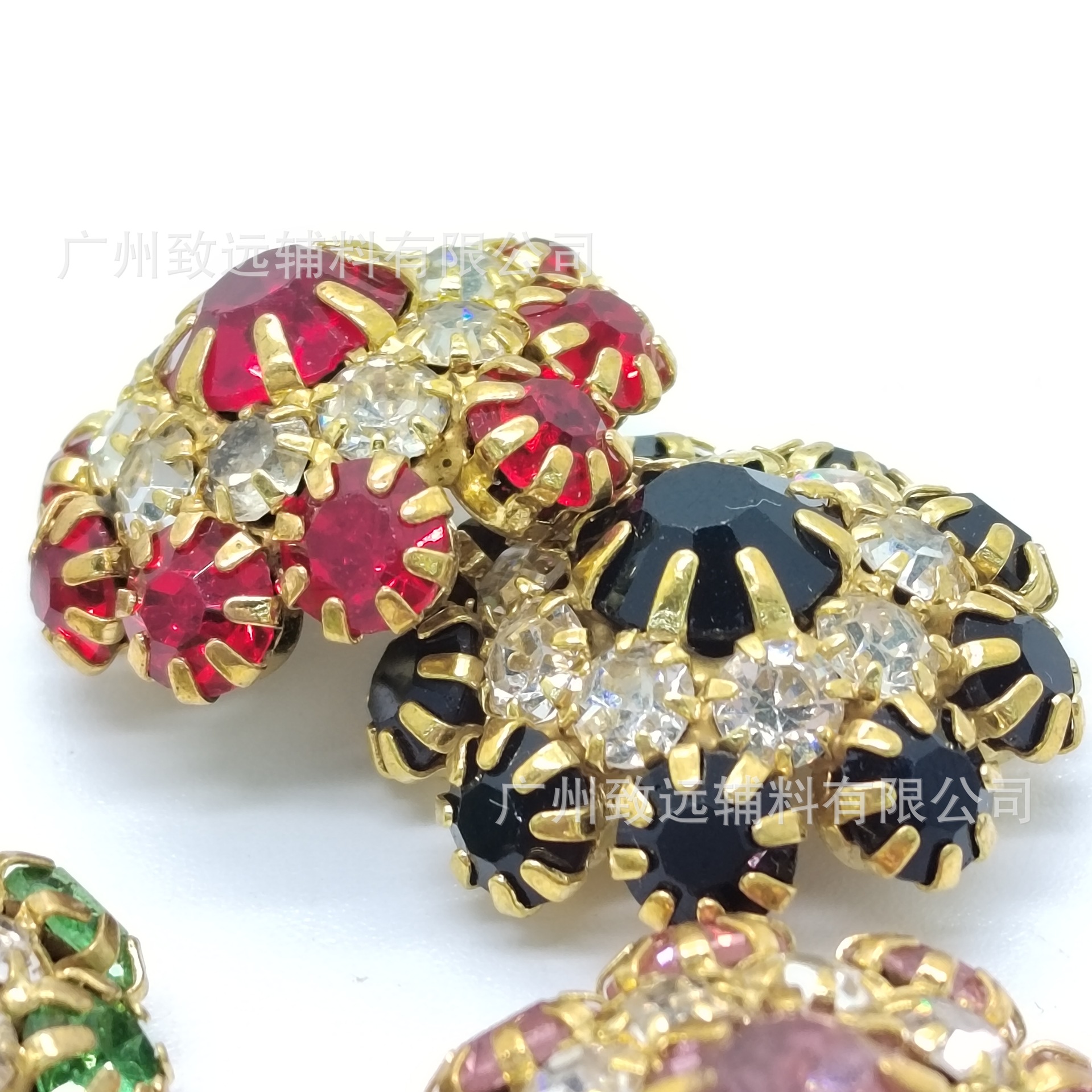 Botones de metal soldados de alta gama para manualidades, botones decorativos con diamantes de imitación para sombreros y camisas. image 5