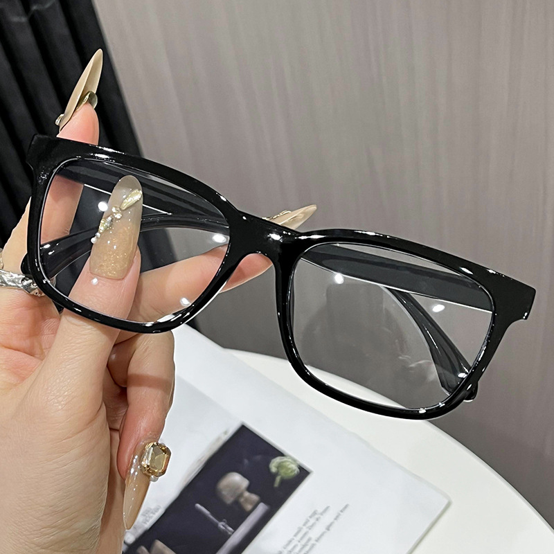 Versatile Minimalist Square Frame Glasses For Men And Women Office_voghion.com
