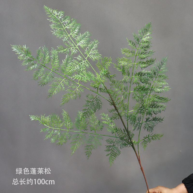 Flores de imitación verde, techo de bosque, plantas verdes, hojas, flores de boda, accesorios de decoración floral con hojas, flores falsas, hierba de caña