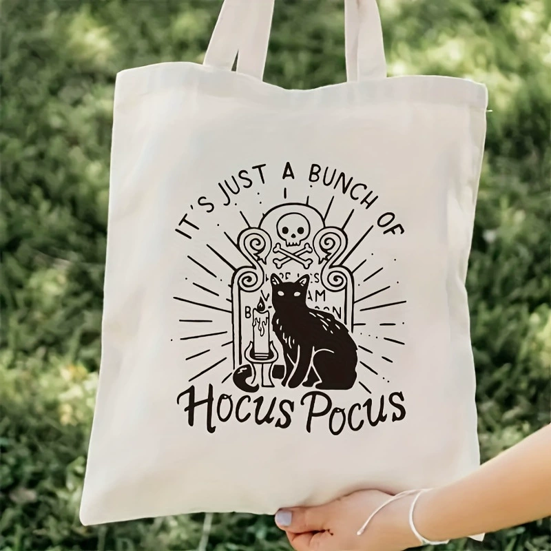 HOCUS POCUS печатная сумка-тоут на плечо, женская, многоразовая сумка для покупок, для путешествий и повседневной носки