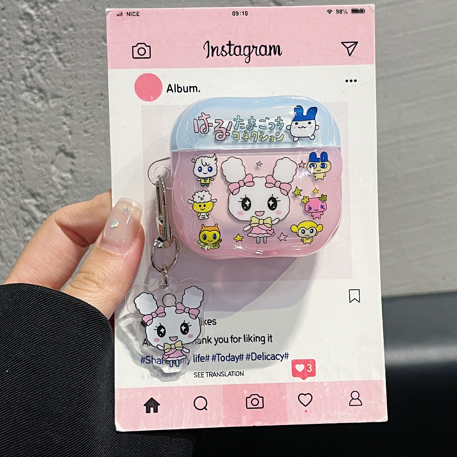 Cubierta de auriculares IMD TOMA KIKO Honey Ji AirPods Pro Cubierta de auriculares Bluetooth AirPods3 / 4 generación a prueba de caídas