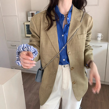 薇颂 十三行新品休闲西装外套女韩版宽松款百搭开衫长袖西服