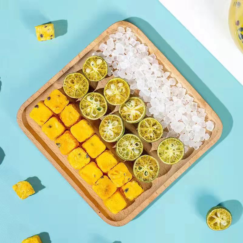 Green Tangerine Kumquat Lemon Passion Fruit Tea 200g 20 Bags Freeze Dried Fruit Tea Blend quality and texture