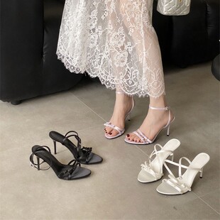 New High Heels 2025 Summer Round Toe Fashion Sandals, Stylish, Versatile, Sexy Stiletto Open Toe Women's Shoes