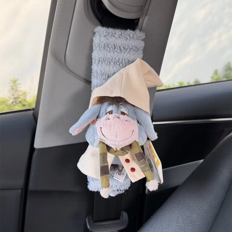 Authentic Winnie the Pooh and Piglet Car Seatbelt Shoulder Pads Anti-Neck Strain Gift
