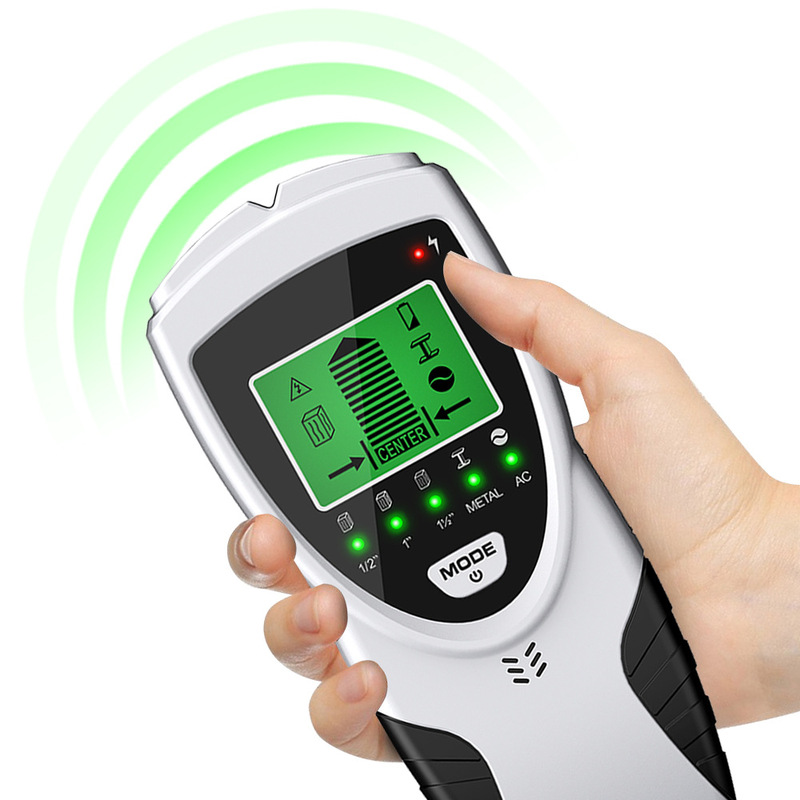 Five-In-One Wall Detector, Handheld Dark Wire, Electrical Wire, Wood and Metal Detector, Construction and Decoration Wall Scanner