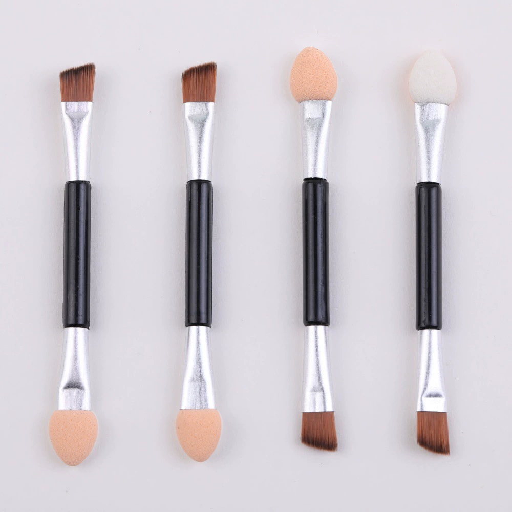 Makeup Brush Set, 11-Piece Multi-Tool Kit, aluminum ferrule, assorted eye & lip tips
