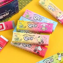 韩国进口LOTTE乐天哇大三丽鸥口香泡泡糖带卡通贴纸清新口香糖零