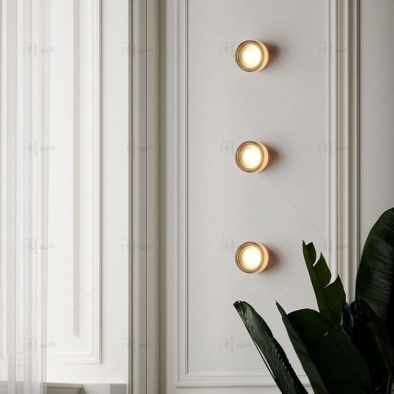 Lámpara de pared minimalista moderna lámpara de noche dormitorio diseñador nórdico creativo pasillo escalera lámpara de pared salón lámpara de pared de fondo