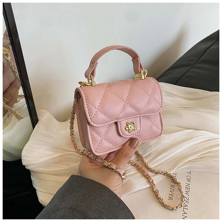 Sacs pour femmes, exquis, petit, parfumé, de grande valeur, pour enfants, à bandoulière, à la mode, motif diamant, mini sac à main, petit sac carré_voghion.com