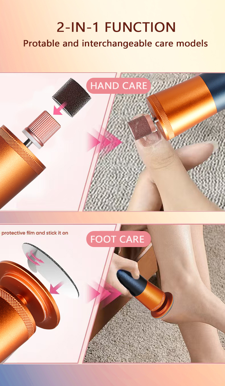 Râpe pieds électrique rechargeable anti-callosités pour pieds_voghion.com