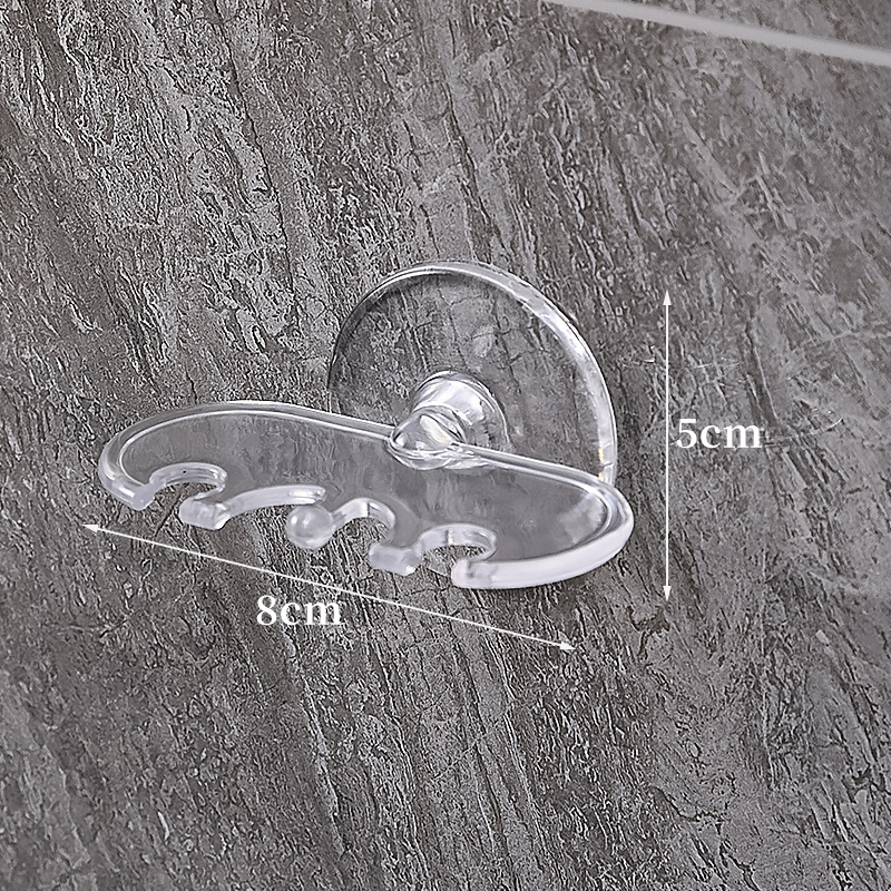 Estante de cepillo de dientes creativo Estante de almacenamiento de pared sin perforación Estante de almacenamiento Estante de baño Suministros de baño Estante de pasta de dientes de plástico