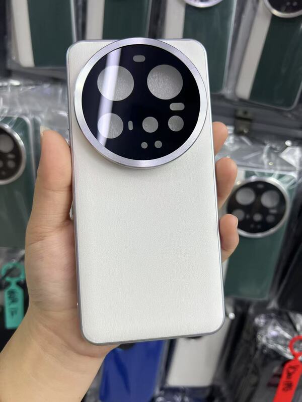 Huawei Mate60pro に適した新しいスタイルのコントラストカラーのオールインクルーシブプレーンレザー携帯電話ケース Mate50 肌の感触の落下防止保護カバー|undefined