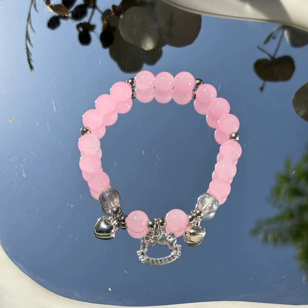 S016-KT cat imitation cat eye bracelet (pink) #SZ361