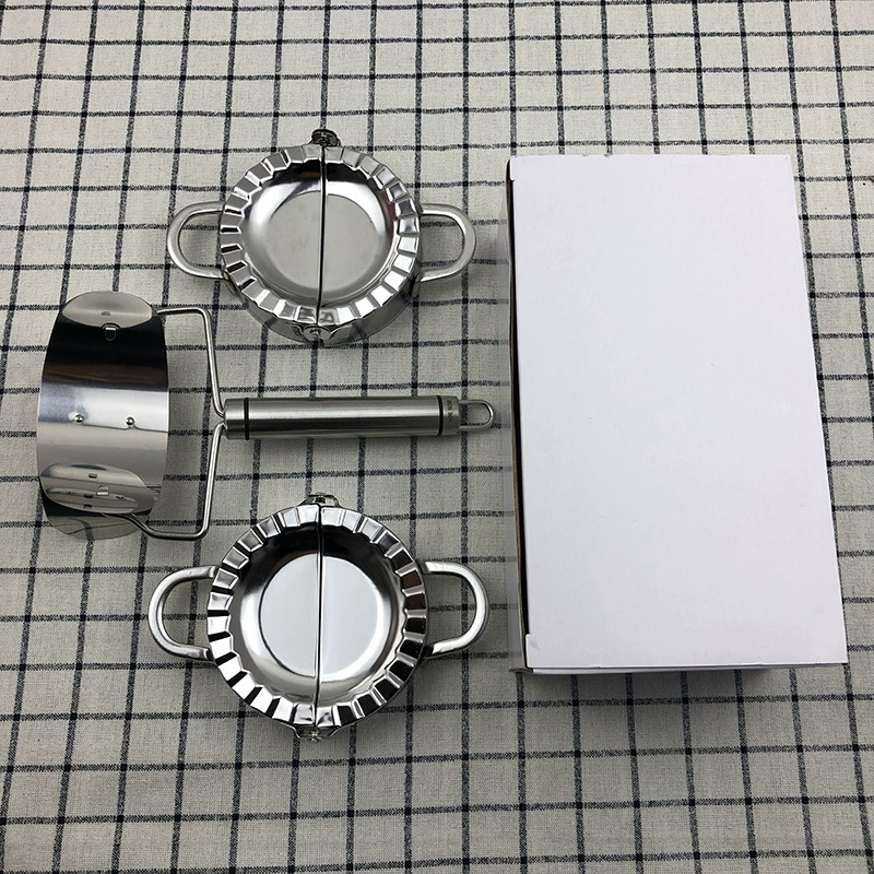 Stainless steel knife for cutting dumpling wrappers, round dumpling wrapper knife, household dumpling making machine mold