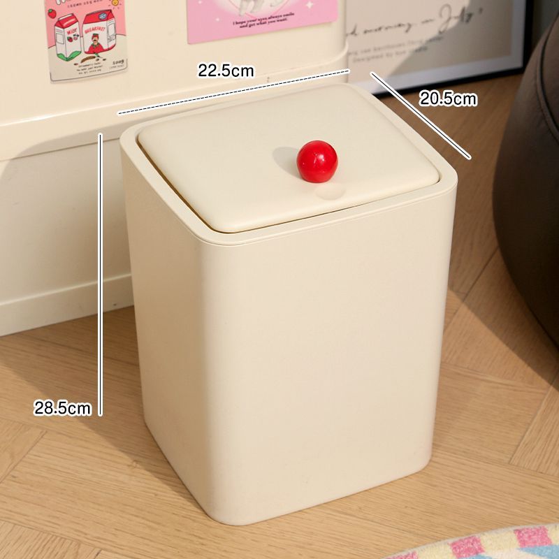 Casa crema de viento tipo hendidura basura estrecha sala de estar dormitorio cubierta de presión balcón inodoro con cubierta canasta de papel antiolor