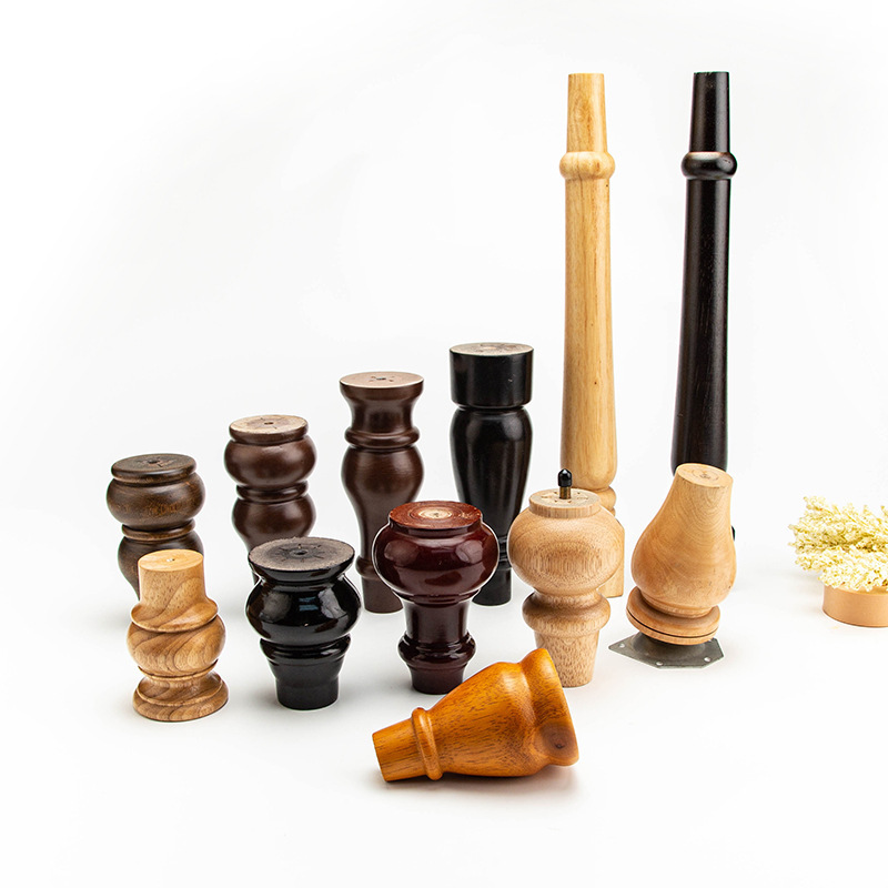 Muebles Pies de madera Pies de madera en forma de calabaza Pies de mueble de TV Pies de sofá Mesa de centro Pies de madera maciza Pies de mesa Pies de silla Pies de cama