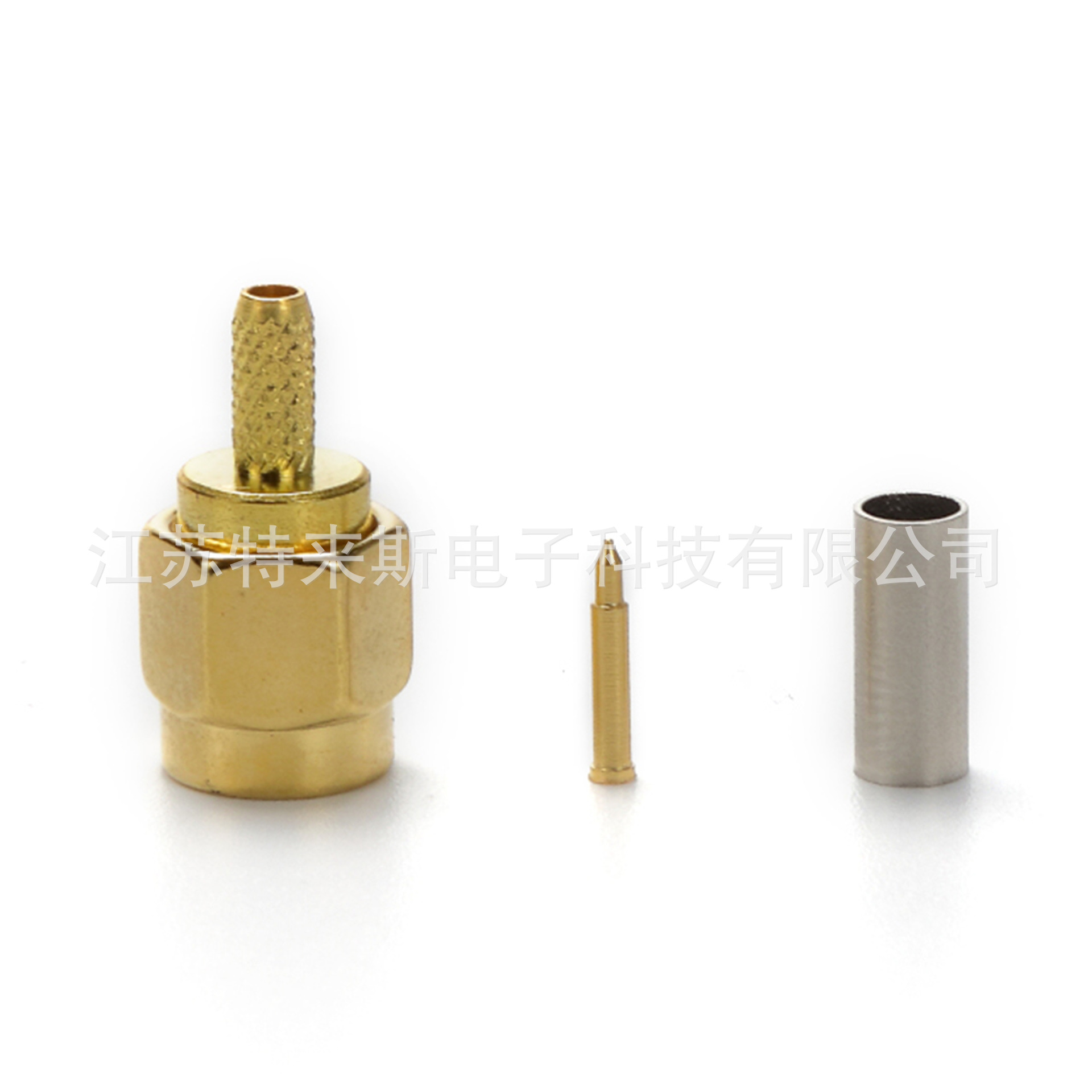 SMA-J-1.5 RF射频接头 SMA标准公头 内螺纹内针 压接50-1.5线