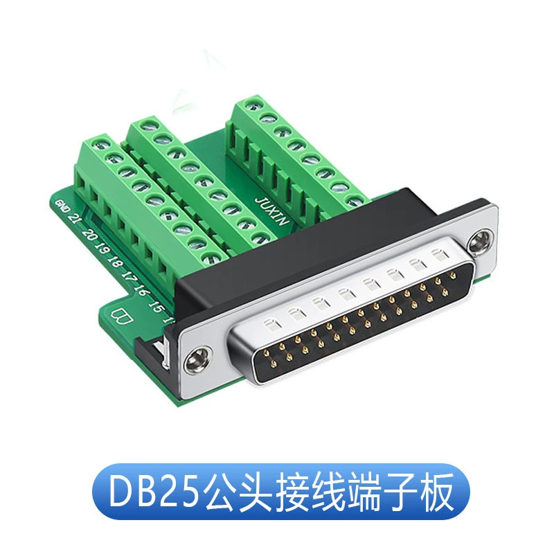 DB25 разъем без пайки (25-контактный) — мужской/женский, клеммная колодка, разъем последовательного порта