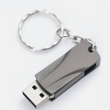 厂家批发创意金属防水U盘 USB2.0 3.0U盘8G 金属旋转电影U盘