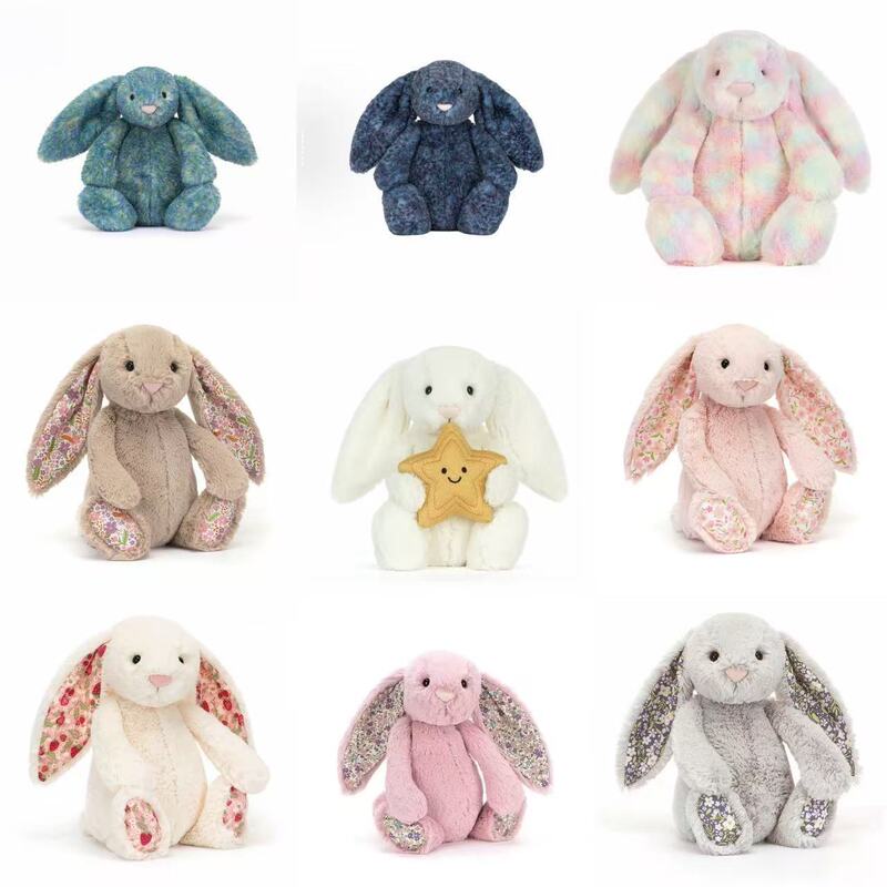 Jellycat Alternative to the Original Bonnie Rabbit Comfort Toy, Cake Rabbit Plush Toy, Star-Eared Rabbit Plush Toy