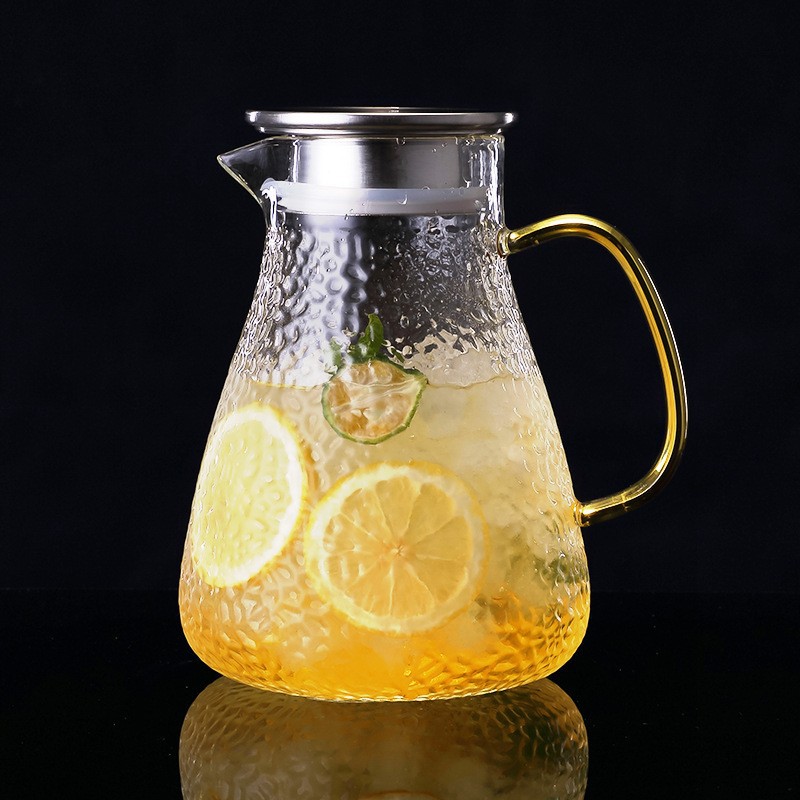 martillo japonés de alto boro tetera de vidrio tetera de té resistente al calor tetera de agua fría de gran capacidad tetera de jugo tetera de té doméstica