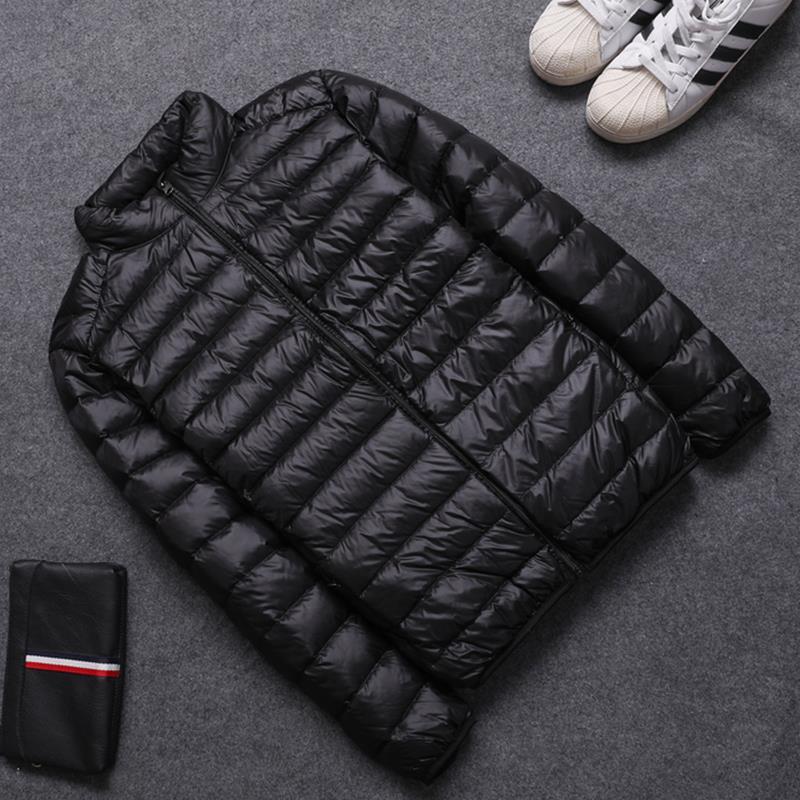 Spring and Autumn Lightweight down Cotton Jacket for Men, Stand-Up Collar, Short Style, Youth Cotton-Padded Jacket, Lightweight Slim-Fit Coat, Korean Style Trendy