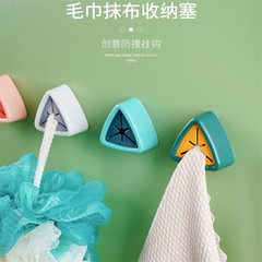 Creative storage towel plug bathroom punch-free rag plug wall-mounted towel rack kitchen bathroom rag face towel