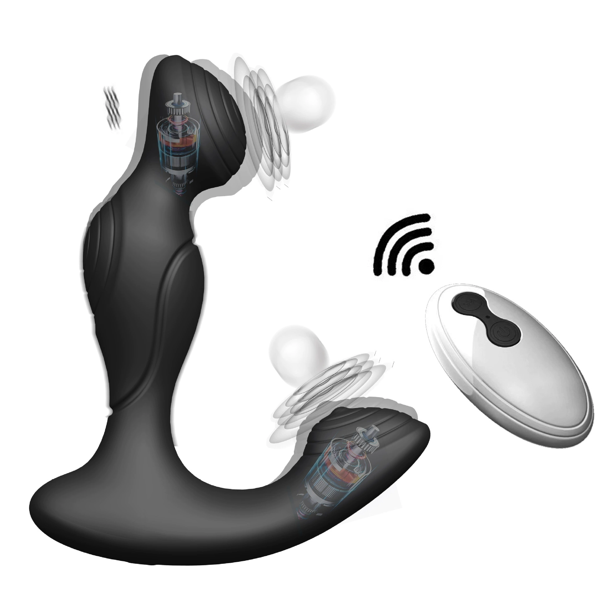 Men's Prostate Massager, Vibration with Remote and APP Control, Waterproof Rechargeable