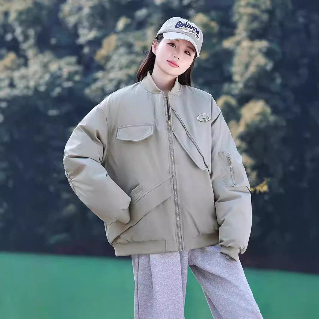 Hombres y mujeres pareja de algodón de invierno 2024 nuevo estilo de herramientas al aire libre chaqueta de algodón chaqueta con capuz chaqueta de asalto chaqueta de moda image 5
