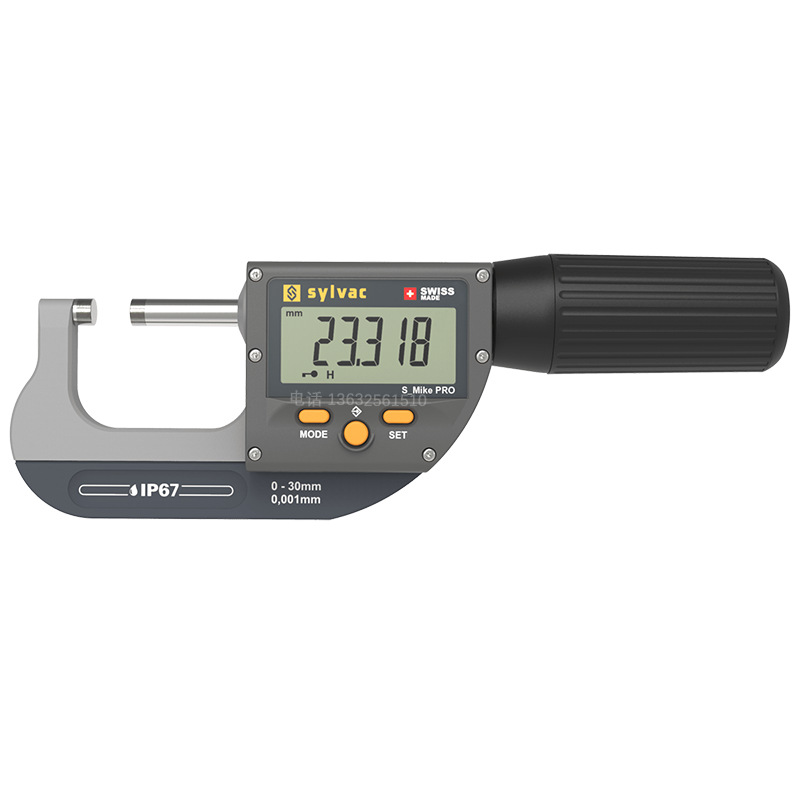 瑞士sylvac数显千分尺0-30mm花键千分尺叶片千分尺盘形千分尺尖头