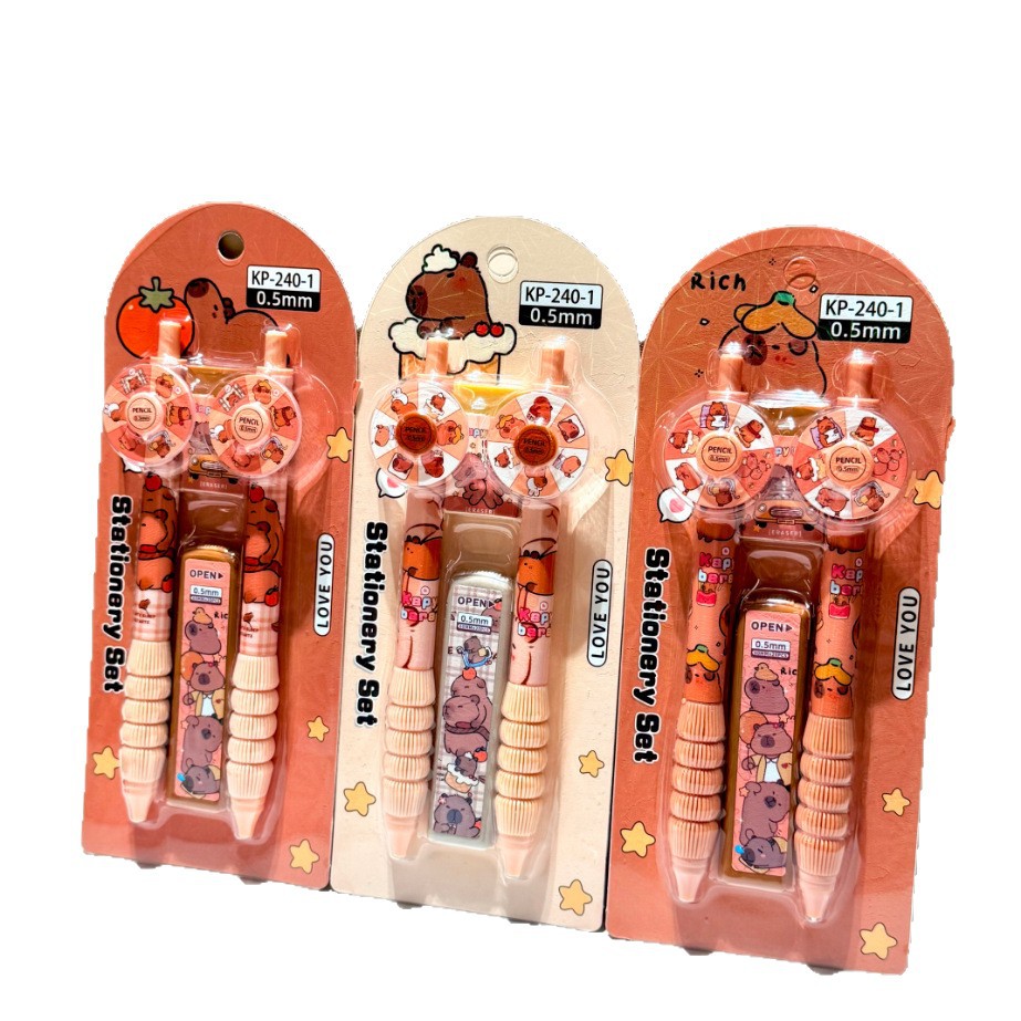 Set de Portaminas de Plástico Sin Afilado para Escritura