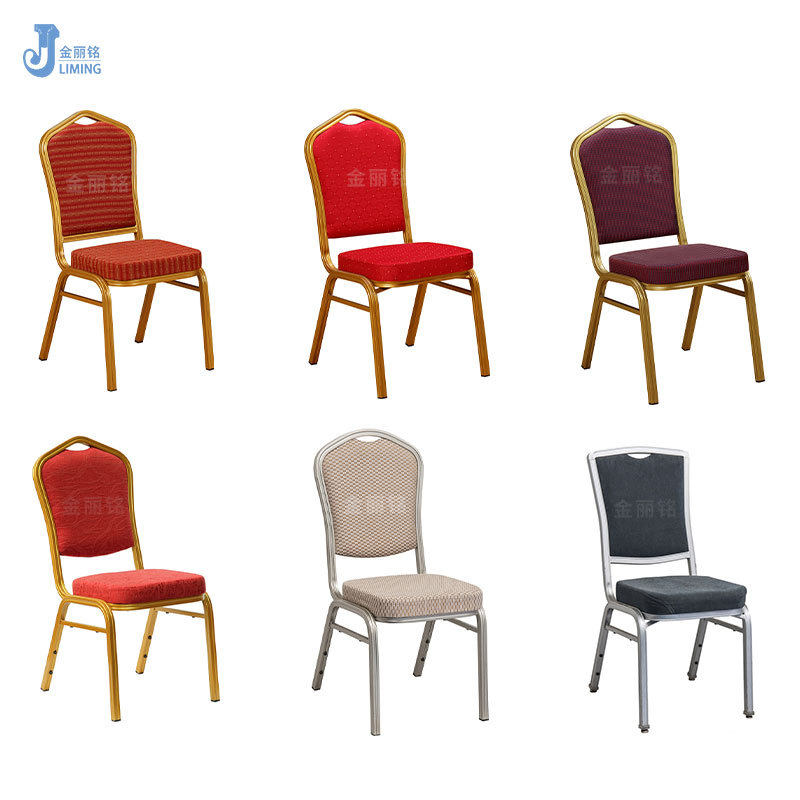Fábrica al por mayor de aleación de aluminio Silla de hotel Silla de banquete de metal bolsa suave respaldo Conferencia Silla de entrenamiento Silla de recepción VIP