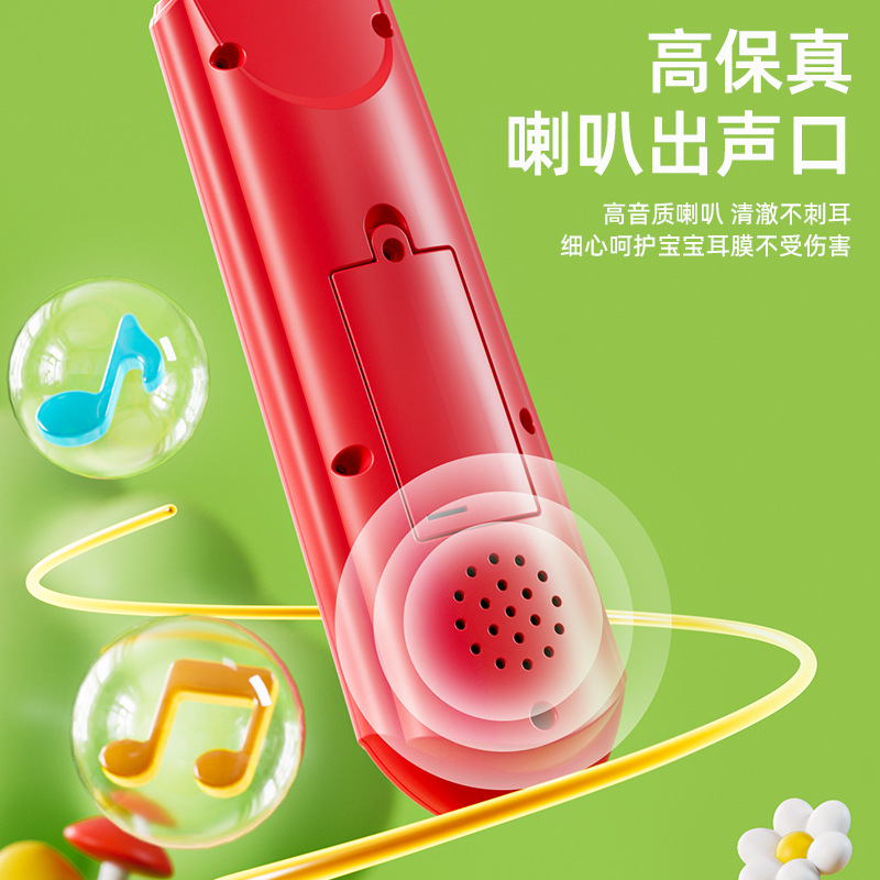 Bebé TV simulación de control remoto niños música inglés aprendizaje TV botón de control remoto ciencia y educación juguetes educativos