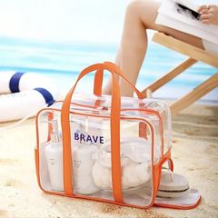 透明防水ビーチバッグ干湿分离フィットネススポーツバッグ洗面ポーチ収纳スイムゴーグル水着水泳バッグ