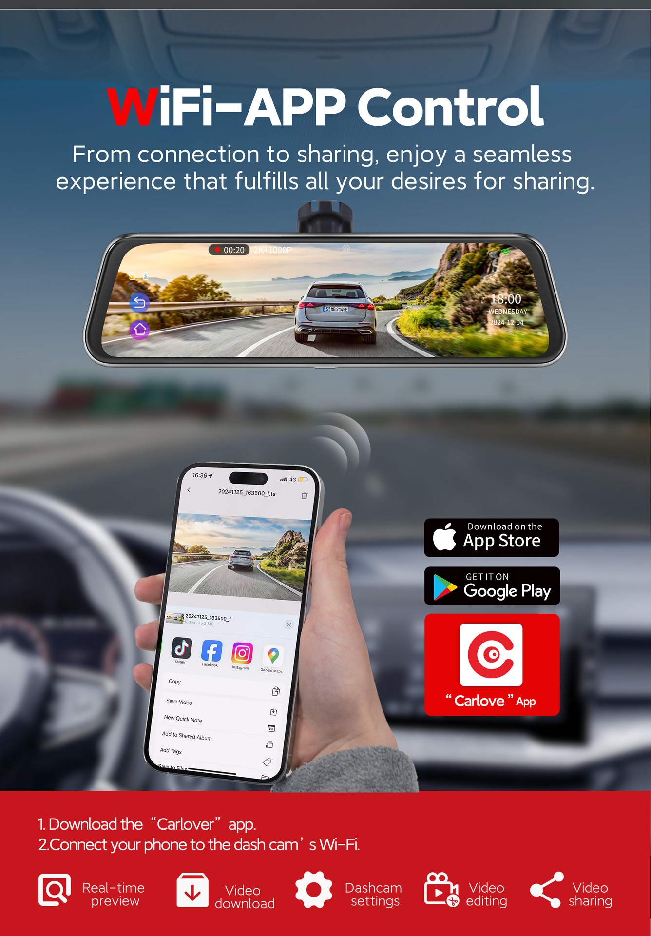 Cross-Border Driving Recorder 10inch Front Adas and Rear Bsd Blind Spot Warning Wifi Inter-Connected Driving Recorder