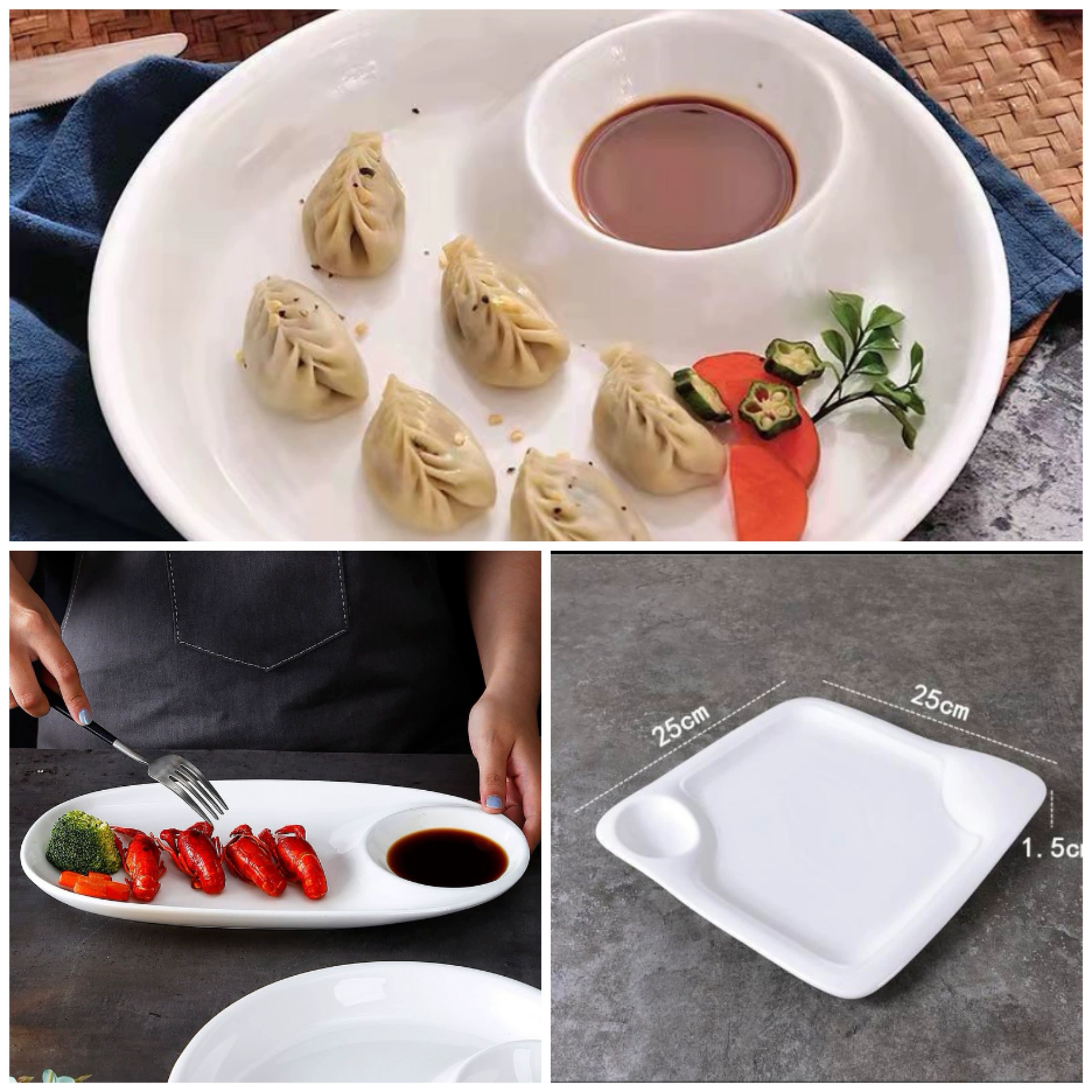 Плита для вина из белой керамики с квадратной формой и гранью, плита для dumplings, яйцевидная тарелка для суши, европейский суб-родительская тарелка
