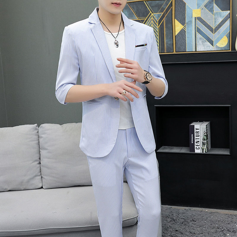 파란색 상의 + 바지 195